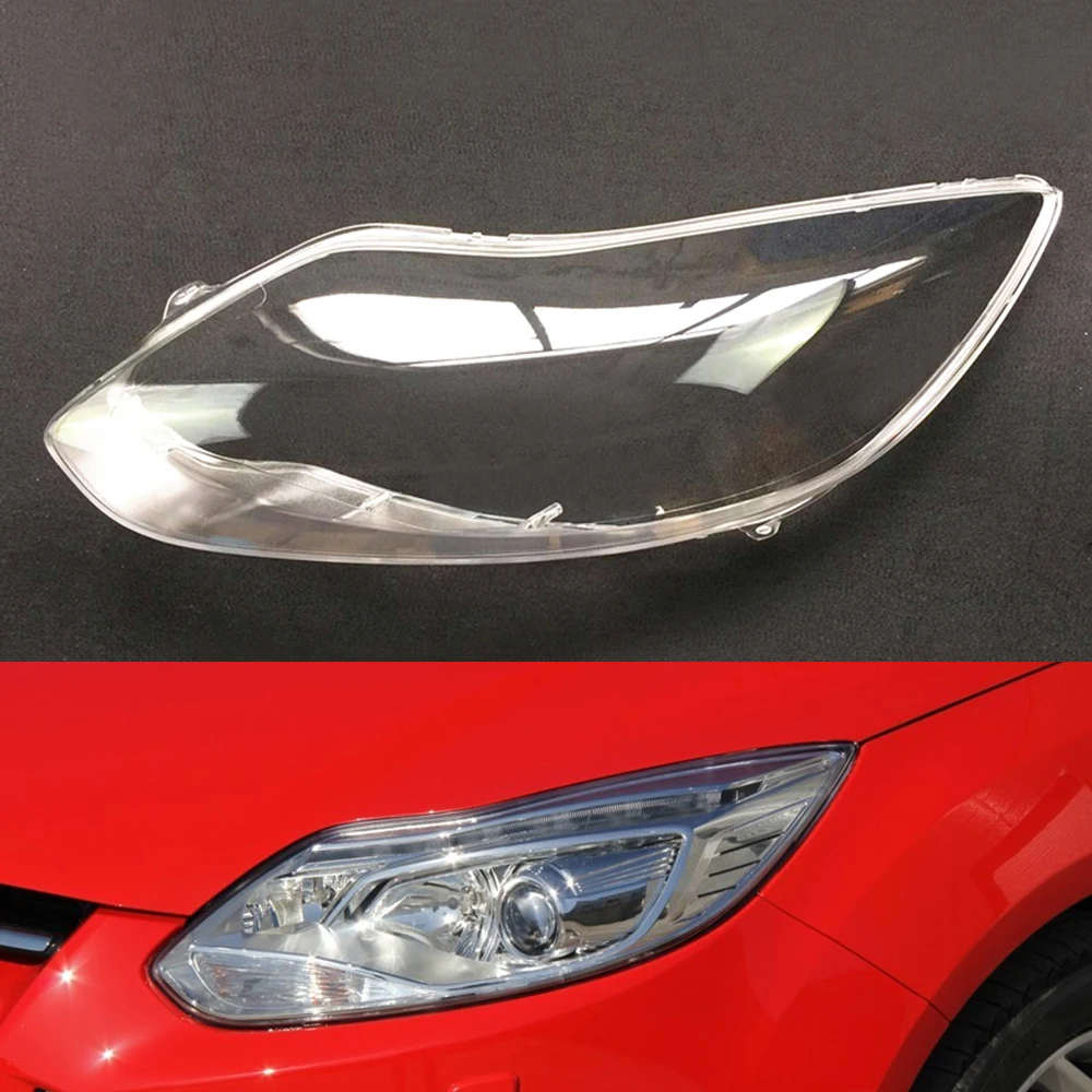Driver Side Для Ford Focus 2012 2013 крышка фары автомобиля объектив прозрачный авто оболочка Крышка водителя и пассажира сторона Замена Авто оболочка - Цвет: Driver Side