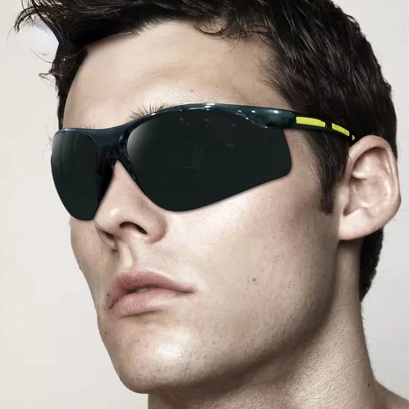 

New Fashion Sports Sunglasses Men Outdoor Cycling Sunglasses UV-proof Goggles with Adjustable Width