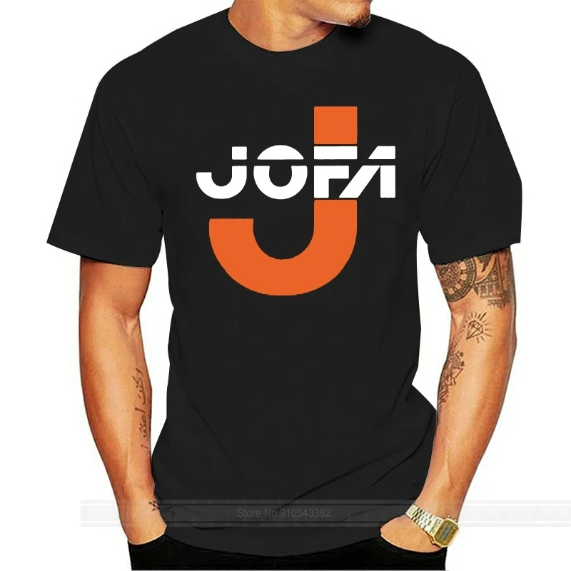 Мужская хлопковая футболка JOFA для спорта темно-синяя со шлемом Gretzky брендовая из