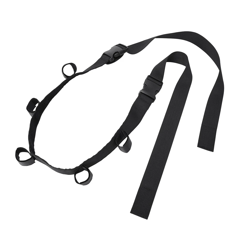 

2x Fishing Rod Strapping Fishing Gadget Carrier Stand Travel Tackle Holder for Car Belt Strap Tie Fishing Tackles