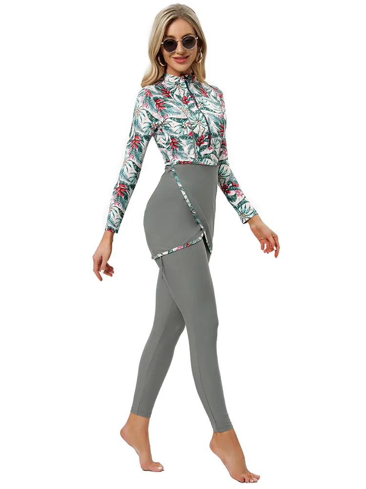 Мусульманский купальник Исламский Женский Burkini Musulmane Maillot de main femme закрытый