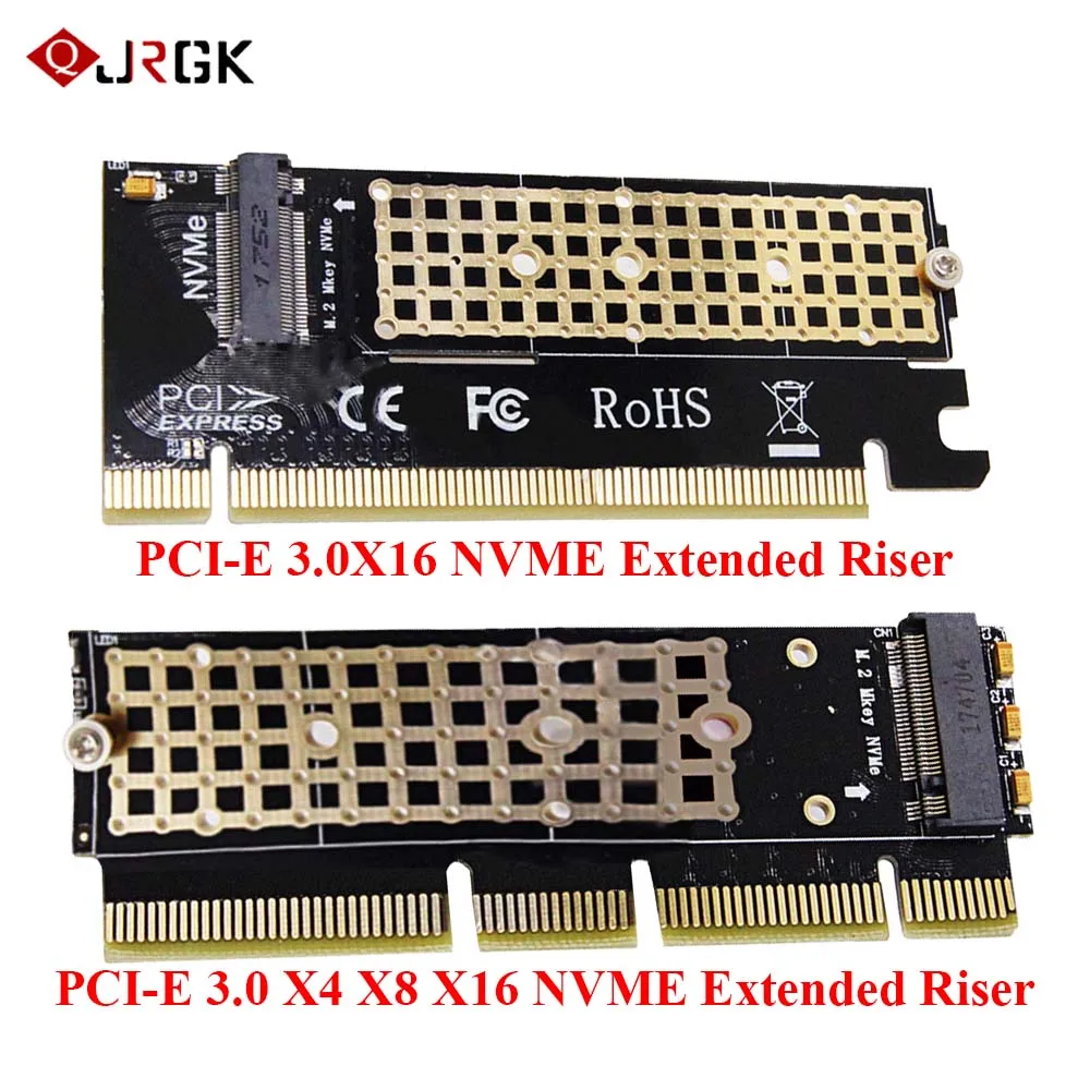 M.2 NVME PCIE для M2 адаптер Светодиодный Накопитель SSD с протоколом x16 карты расширения