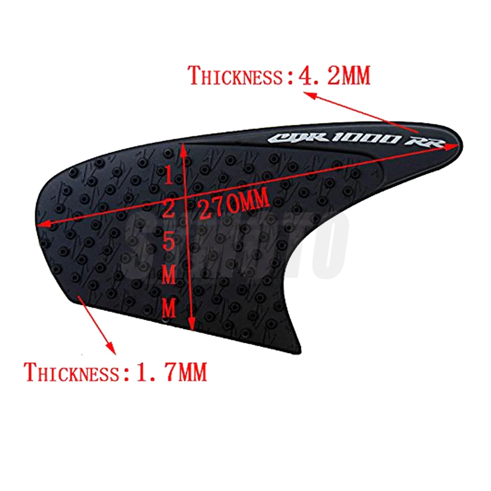 Противоскользящий коврик для бака мотоцикла боковой газовый коленный захват