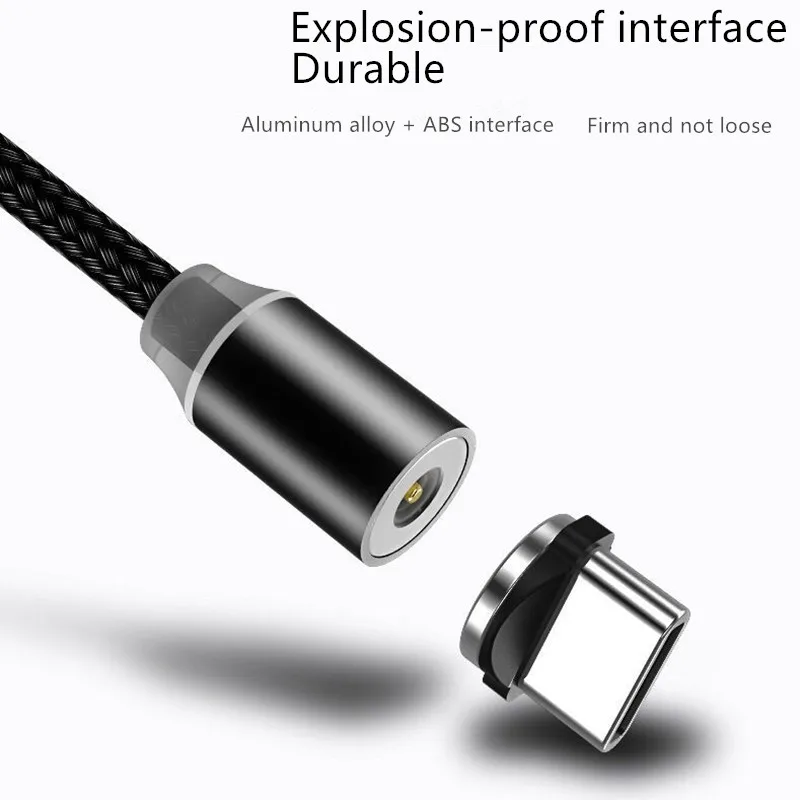Магнитный кабель USB для быстрой зарядки кабель usb type C Магнитный кабель для зарядки данных Micro USB кабель для мобильного телефона USB шнур