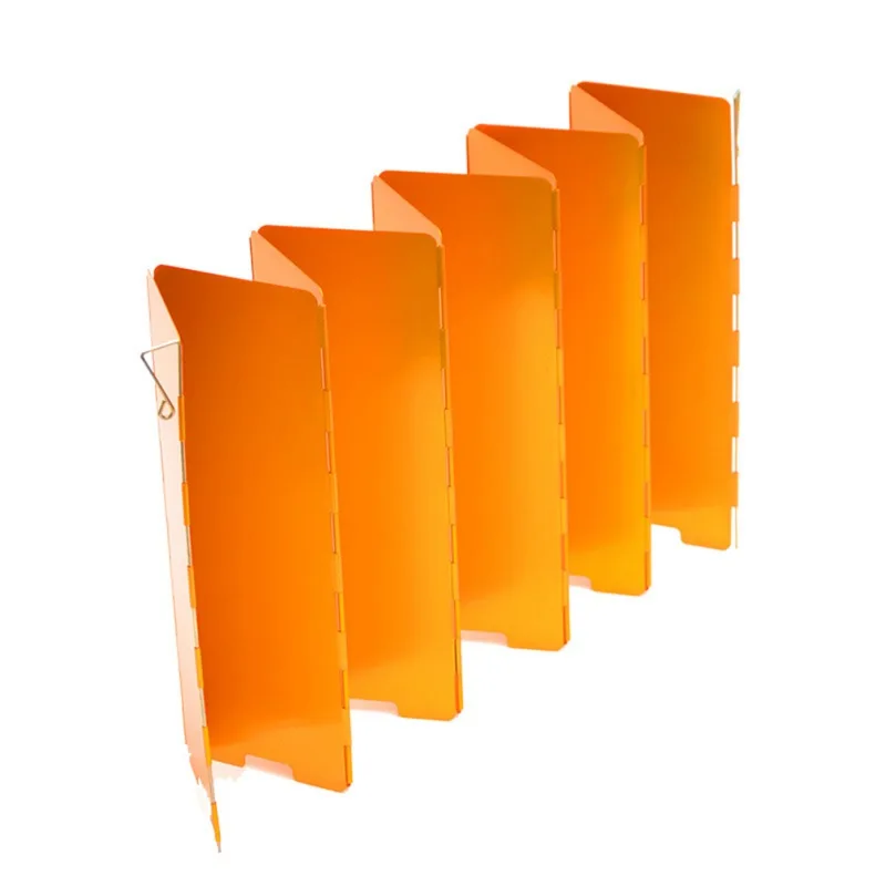 

A set windshields 10 Plates Aluminium Alloy Foldable Outdoor Camping Gas Stove Windshield Screen