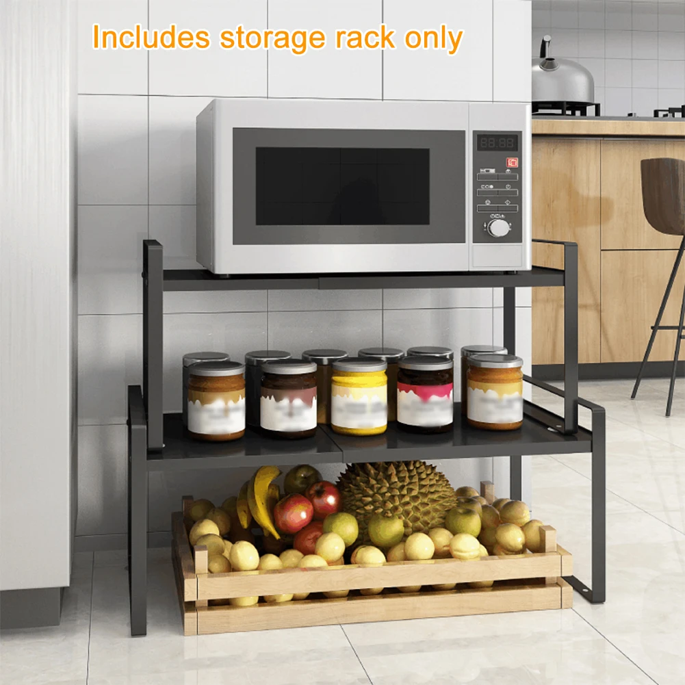 

Large Capacity Stackable Living Room For Cups Dishes Space Saving Iron Seasoning Rack Expandable Kitchen Organizer Floor Type