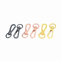 10mm inner rose gold oval ring swivel clasp swivel snap hooks lobster clasp claw push gate trigger clasps for key backpack 10pcs