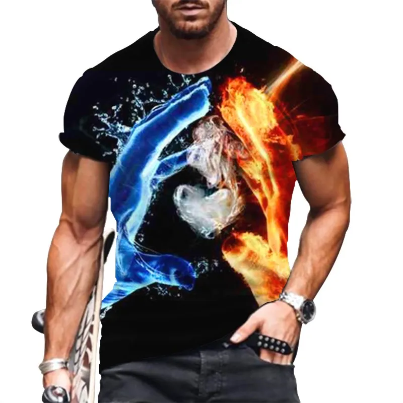 

Футболка мужская оверсайз с коротким рукавом, свободного покроя