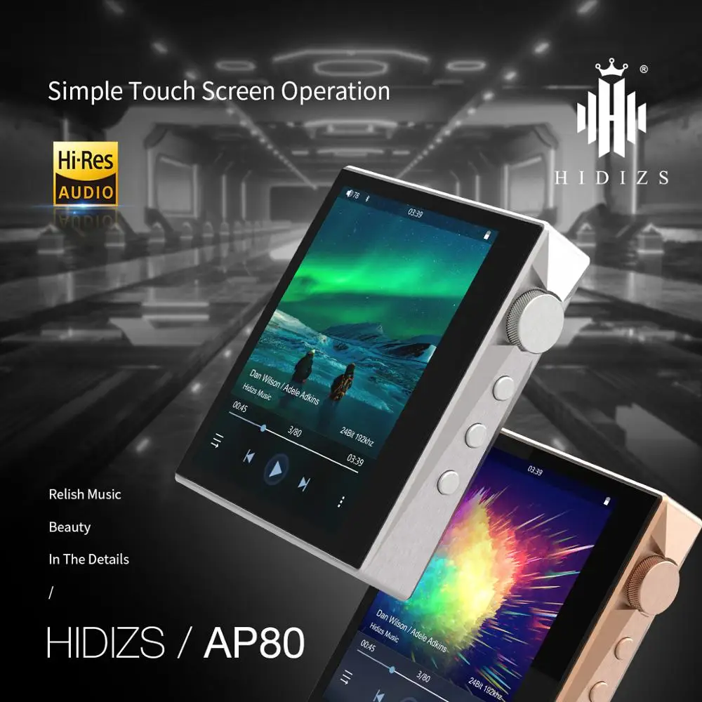 

Hidizs AP80 Music Player MP3 Bluetooth DAP HIFI ES9218P Walkman With Screen LDAC USB DAC DSD64/128 FM Radio HibyLink FLAC
