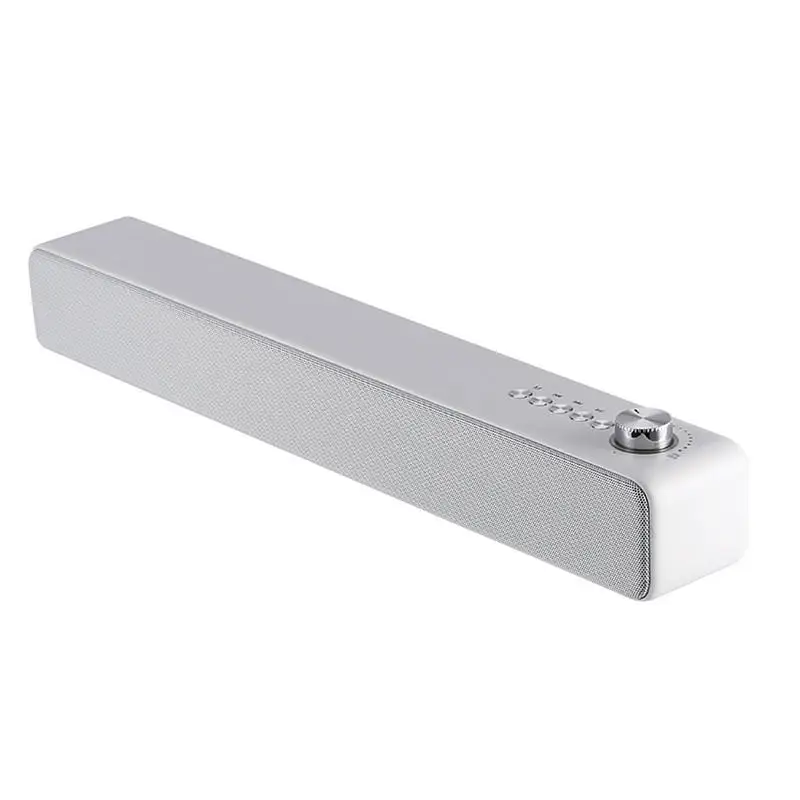 

Bluetooth Soundbar 10W Sound Column Bluetooth 5.0 Bass Stereo Wireless Digital Handsfree Table Speaker Support TF Card AUX USB