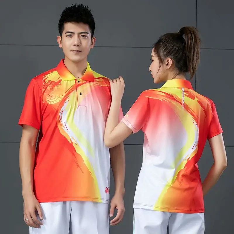 

Men Women Badminton Tshirt Shorts Trousers Suit Tennis TableTennis Sportswear Volleyball Jogging Clothes Loose Breathable