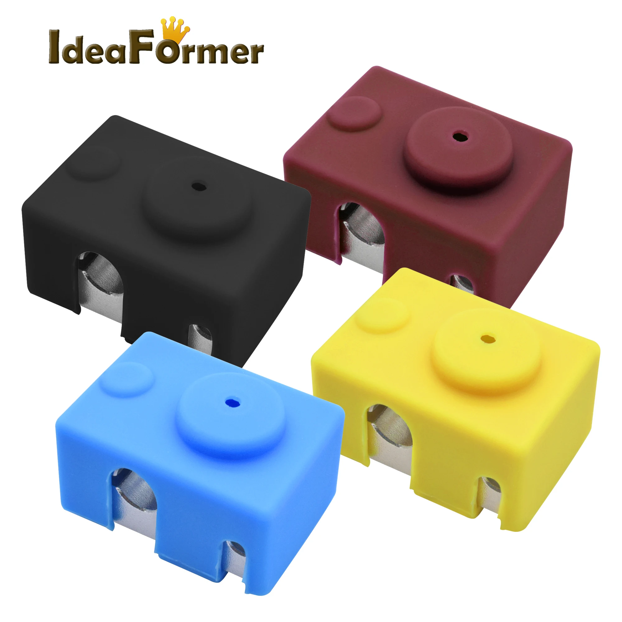 E3D V6 Upgraded version Heating Block 23*16*12mm for PT100 and NTC3950 thermistor J-head hotend Prusa i3 Kossel 3D Printer Parts