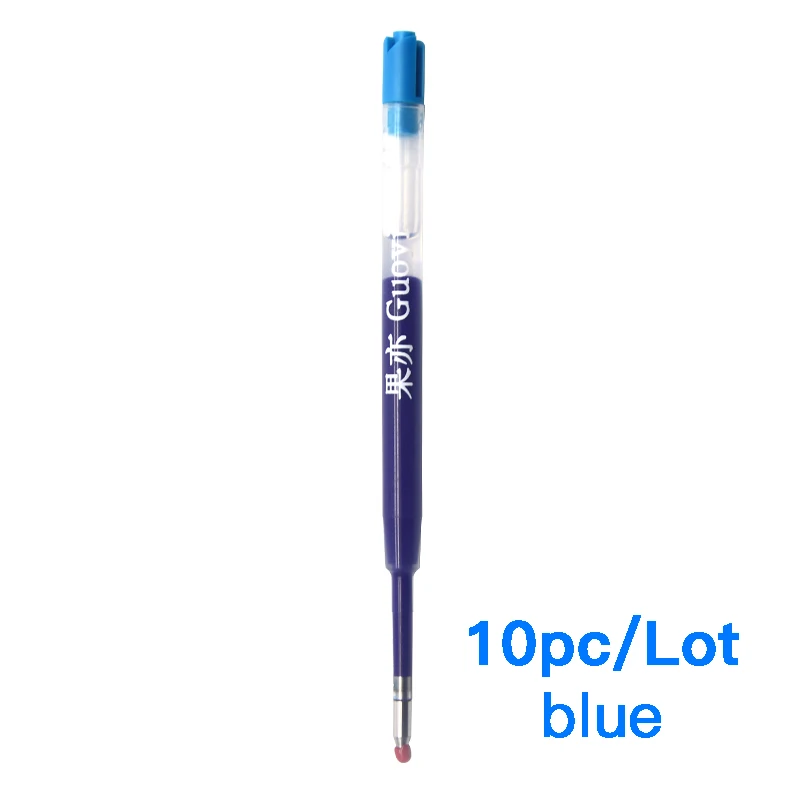 Стержни для ручек Guoyi K066, синие/черные, 10 шт.