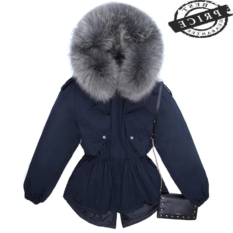 

Fur Real Raccoon Hooded Jacket Women Winter Duck Down Coat Female Thick Warm Short Duck Down Parkas Hiver Overcoat 0602