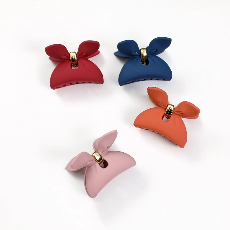 Корейские заколки для волос женщин модные зажимы с кроличьими ушками крепкие