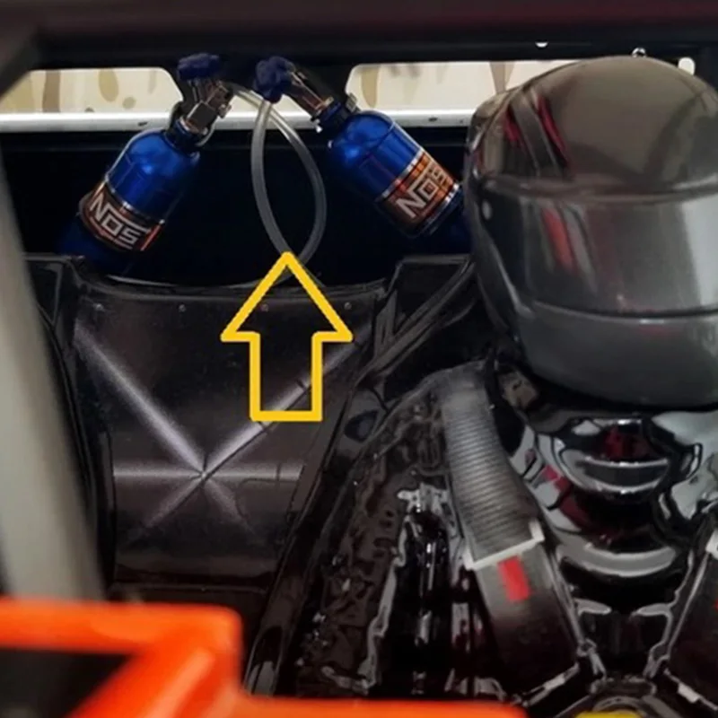 Металлическая Имитация NOS бутылка с азотом для 1/10 RC Гусеничный автомобиль Defender