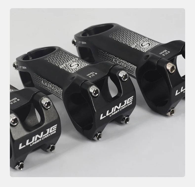 Велосипедный стержень под углом-17 ° алюминиевый сплав 60/70/80/90/100 мм горный