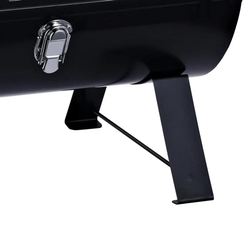 

20" Outdoor Tabletop BBQ Charcoal Grill Metal Free-standing w/Wooden Handle