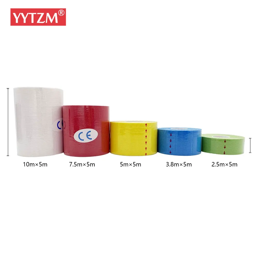

Cotton Rock Physical Therapy Elastic Printing Colourful Active Strapping Muscle Tape Volleyball 5cm 5m Roll Joints Pain Relief