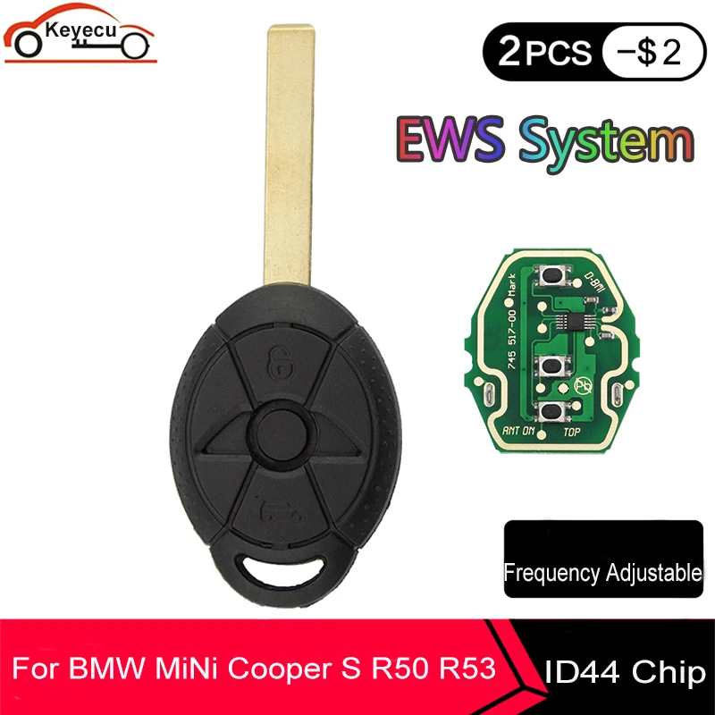 KEYECU 3-кнопочный бесключевой доступ система EWS удаленный Автомобильный ключ 315 / 433