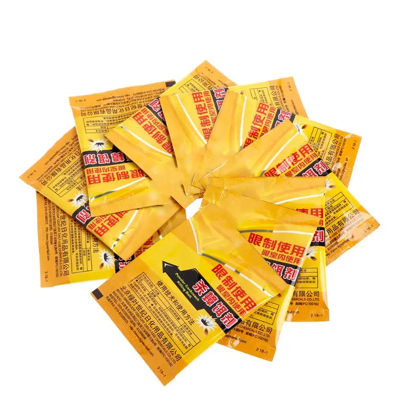 

10 Bags Effective Medicine Cockroach Killer Bait Powder Insecticide Repeller Trap Home Gardening Pest Control Products
