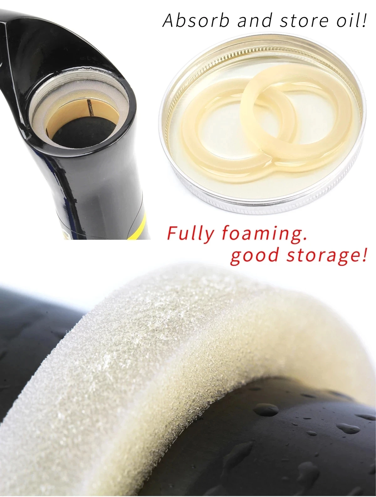 Губка с кольцом для велосипеда Fox Rockshox Manitou масляным герметичным поролоном