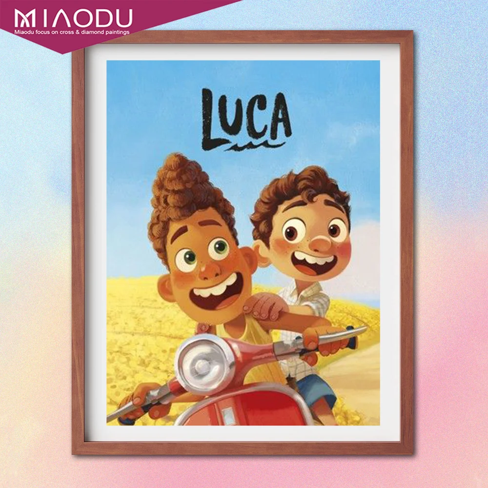 

Disney Cartoon Movies LUCA Alberto Summer Friends 5D Diamond Painting Cross Stitch Kit Embroidery Full Drill Mosaic Home Decor