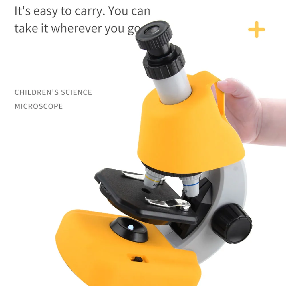 

NO.XD168-003 100x/400x/1200x LED Refined Scientific Instruments Toy Set for Kids Children Microscope High Resolution Microscope