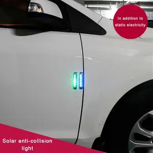 Car Door Anti-Static Solar Energy Protection Bumper Anti-Collision LED Crash Bar Decoration Light Car Light