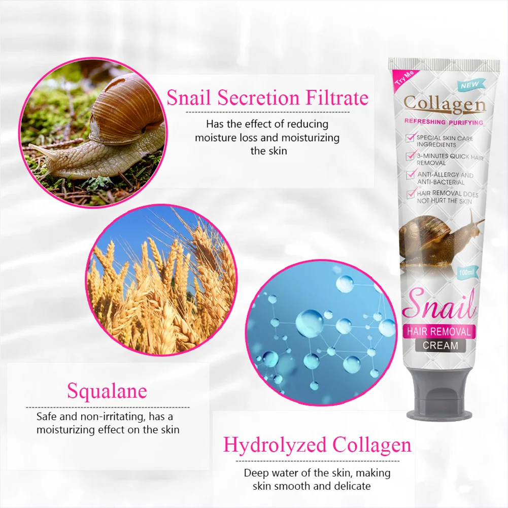 

PEIMEI Hair Removal Cream Painless Hair Remover For Armpit Legs and Arms Skin Care Body Care Depilatory Cream 100g For Men Women
