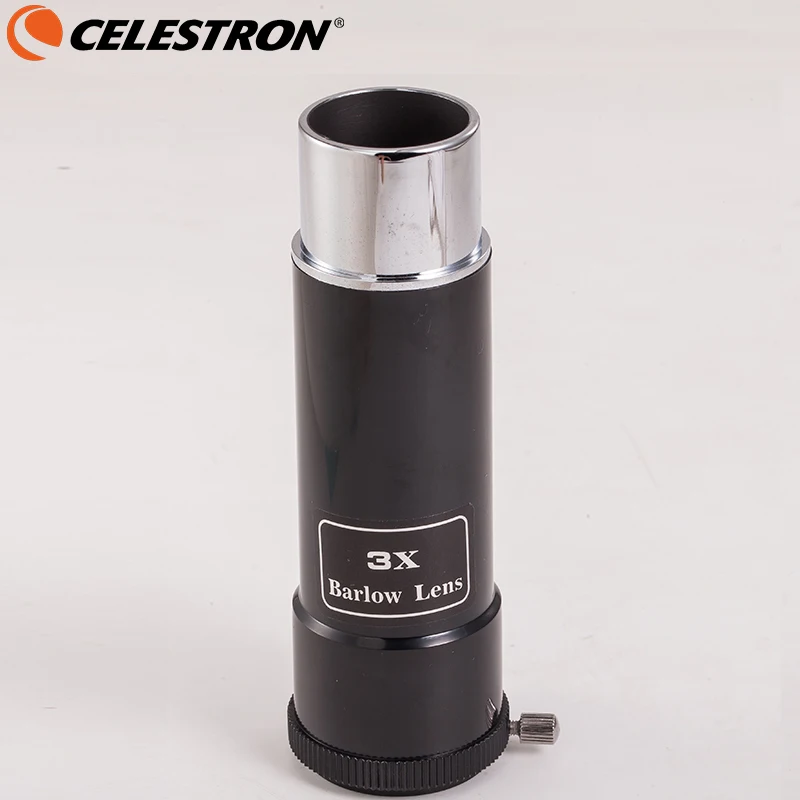 

Celestron 3X Magnification Plastic Barlow Lens Compatible with 1.25 inches Thread for Standard Astronomical Telescope Eyepiece