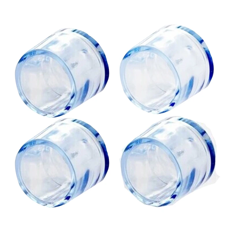 

4Pcs Transparent Rubber Furniture Table Chair Leg Floor Feet Cap Cover Protector 15mm,24mm, 21mm, 18mm,