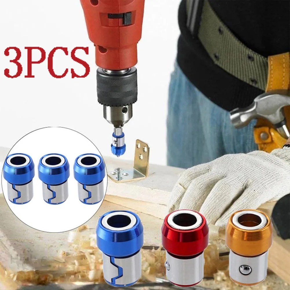 

3PCS Screwdriver Bit Screws Ring General Purpose Metal Strong Magnetizer