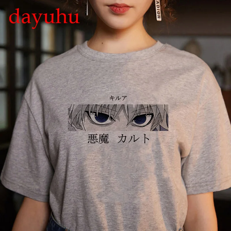 Лидер продаж футболка с японским аниме Hunter X мужские кавайные Мультяшные