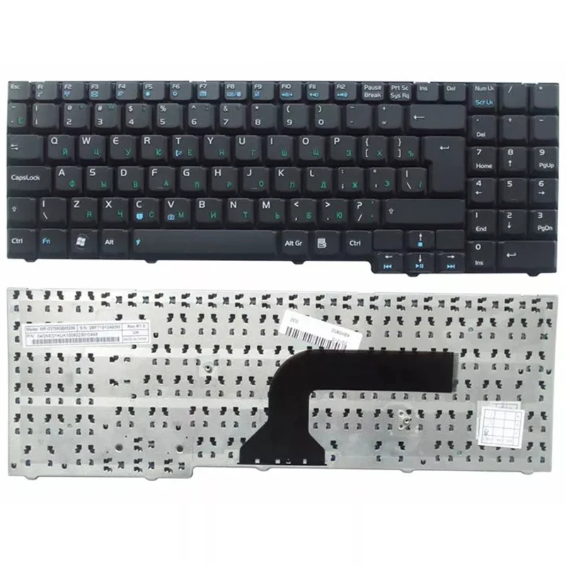 Русская клавиатура для ноутбука ASUS M50 F7 G70 M50V X55S X55SV X55SR X55SA X57 M70 G71 G2 G1P X70 X71 G50 G70G G71G