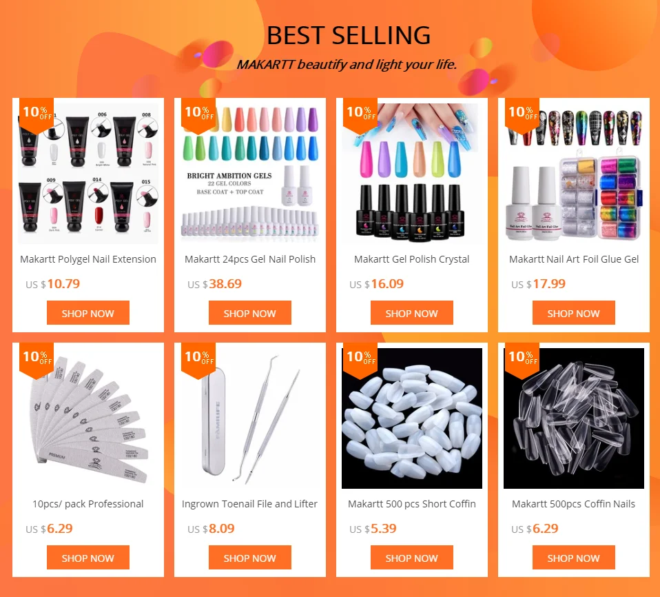 Makartt Stiletto Nails 500 шт острые накладные ногти для маникюра, акриловые салонные натуральные прозрачные ногти A0535