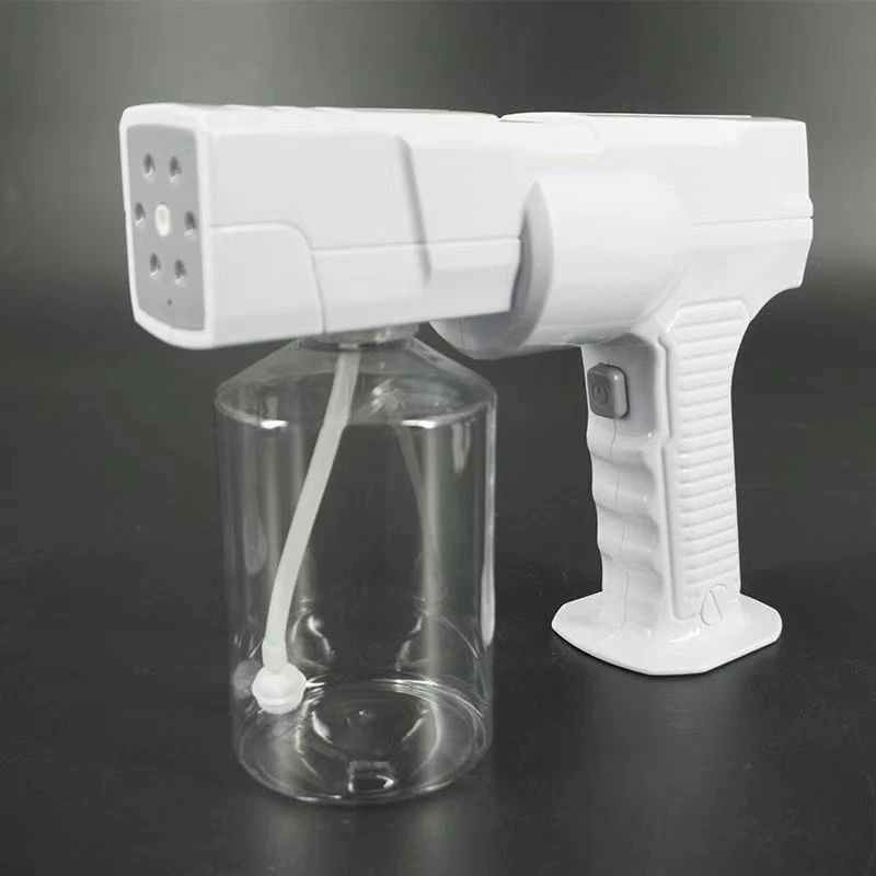 

600ML Blue Light Wireless USB Rechargeable Nano Steam Gun Atomizing Fogger Disinfection Sprayer Mixed Vapor Spray Dropshipping