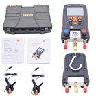 Цифровой манометр для трубопровода, холодильное оборудование Testo 550, электромагнитный набор с 2 шт. зондами-зажимами 0563 1550, цифровой манометр