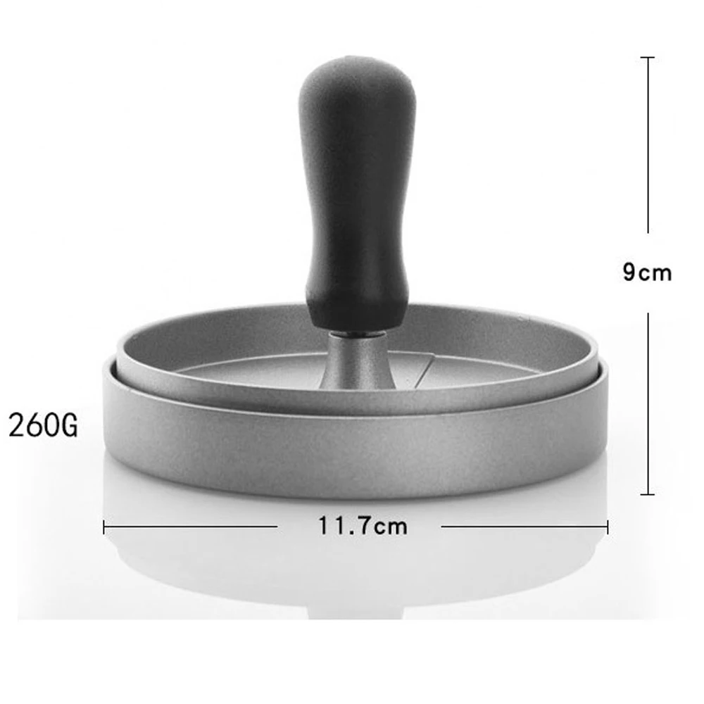 Высококачественный круглый пресс для гамбургеров из алюминиевого сплава мяса