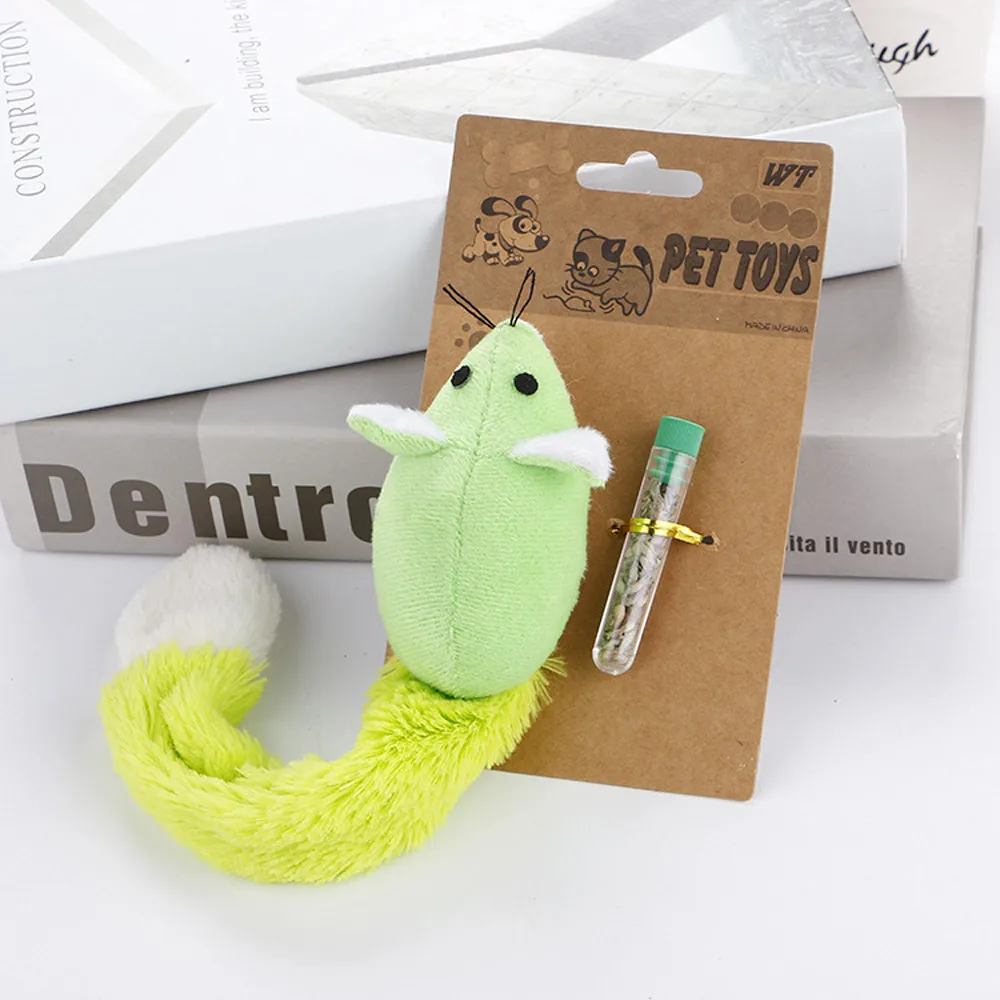 

1PCS cat toys interactive Long tail mouse cat teaster toys funny pet toys cat toys mouse trainning funny toys interactive