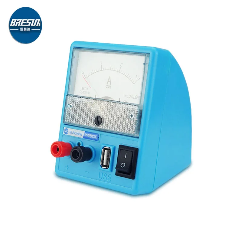 

SUNSHINE P-0503C DC Pointer type Regulating Power Supply Current and Voltage Test Activation Maintenance USB 3A