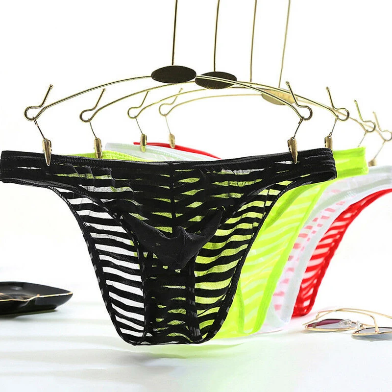 Для мужчин нижнее белье трусы с низкой посадкой дуга Чехол стринги Трусы бикини