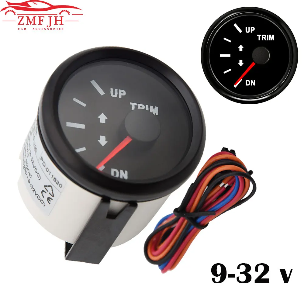 

Высокое качество 52 мм до Dn лодка Trim Gauge светодиодный круглый морской индикатор наклона для внутреннего подвесного двигателя автомобиля мот...