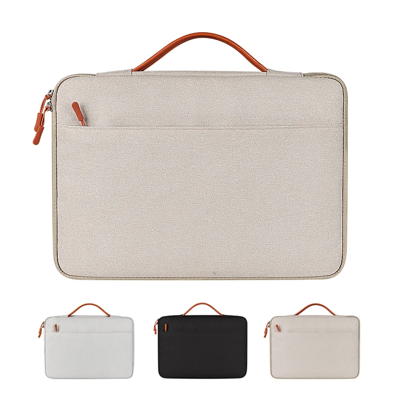 

2021 Shockproof Laptop Bag Protective Handbag Notebook Sleeve 13 14 15.6 Inch Women Luxury Carrying Case For Macbook Air Pro
