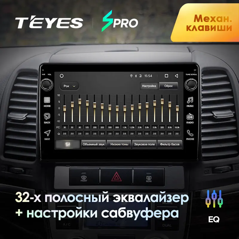 TEYES SPRO Штатная магнитола For Хендай Санта Фе 2 Hyundai Santa Fe 2006 2012 Android 8.1 до 8 ЯДЕР 4 + 64ГБ