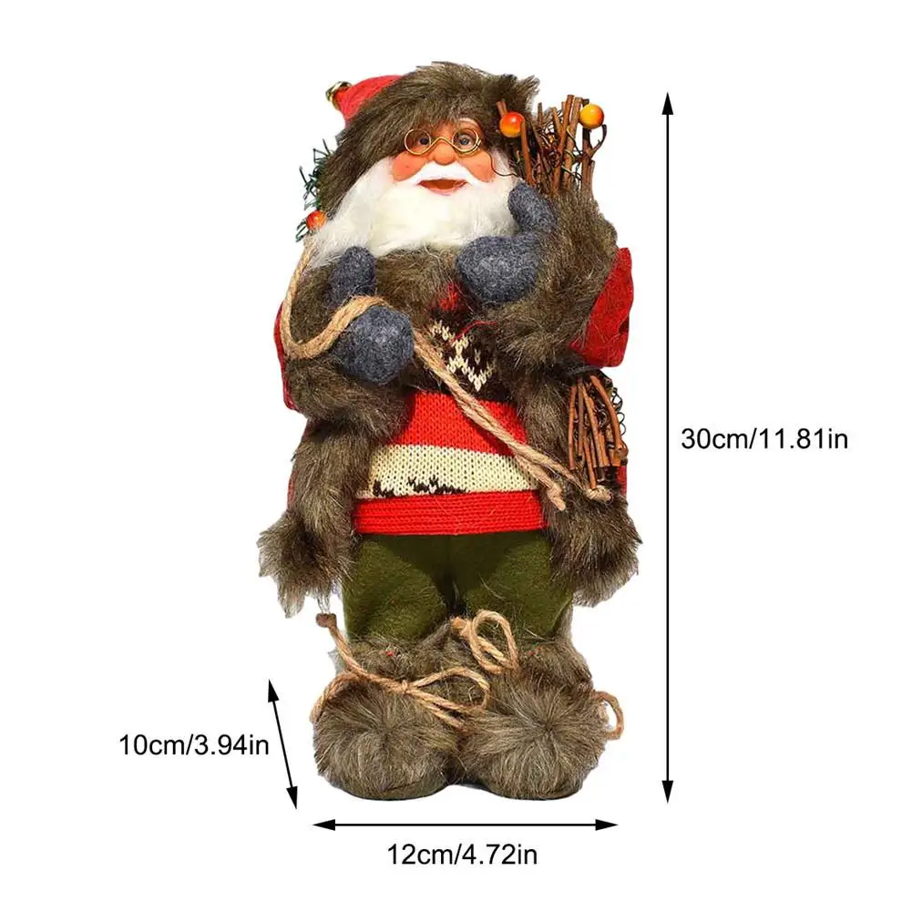 

Christmas Decorations Santa Claus Figurine Standing Doll Christmas Ornaments New Year Children Christmas Gift Decoration kerst