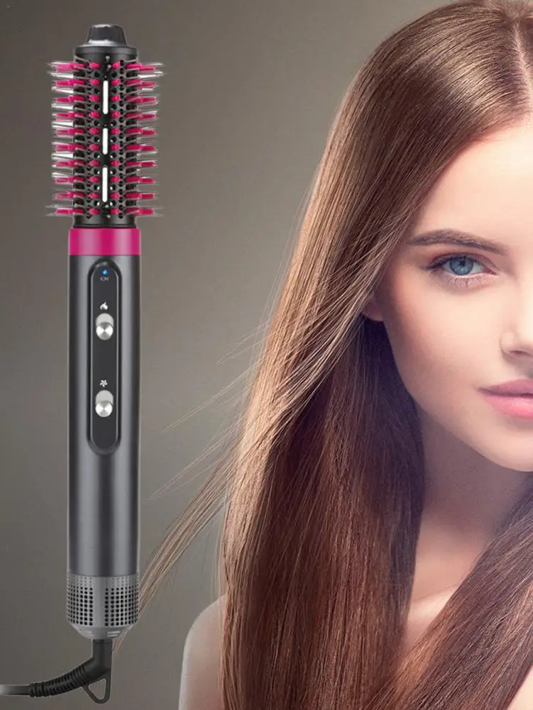 

Hair Dryer Comb Straightening Curling Iron Air Rotating Brush