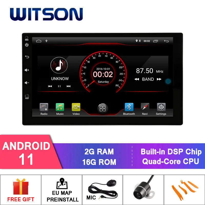 Автомобильная DVD-система WITSON на Android 11 Универсальная Мультимедийная система два
