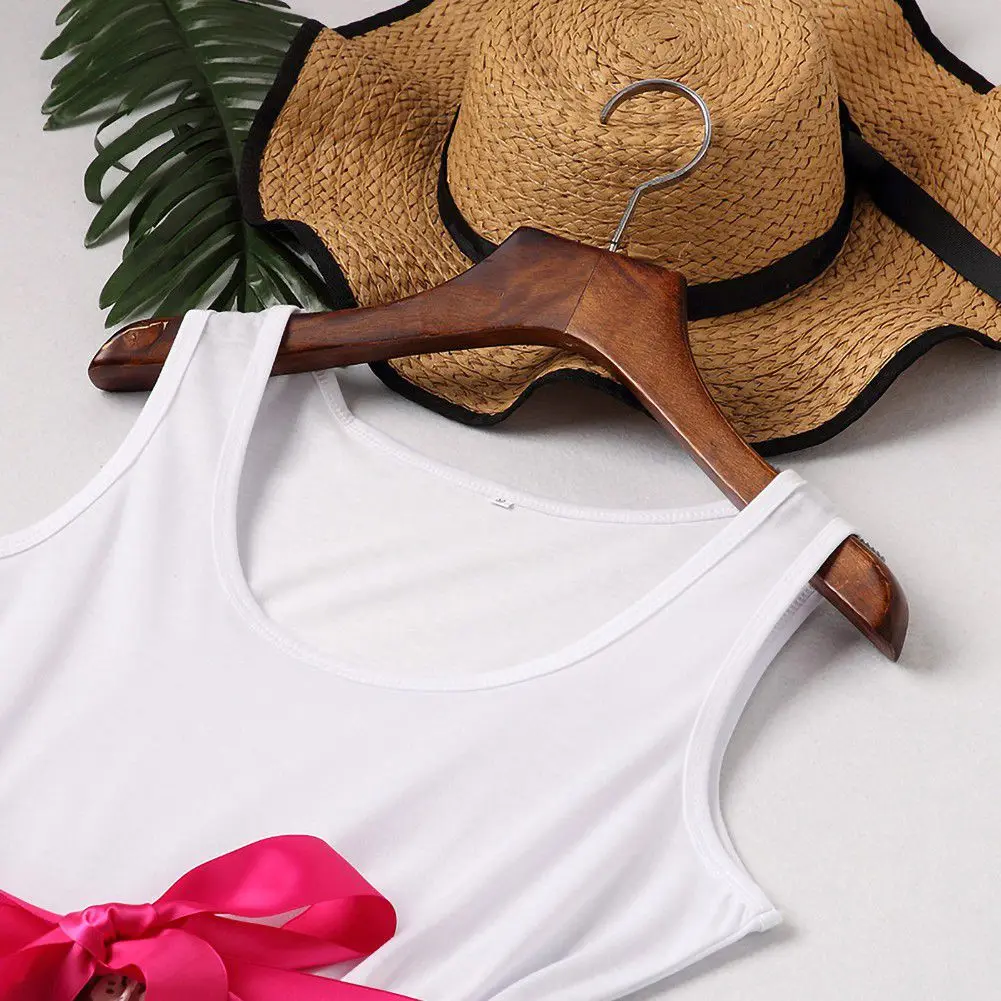 

Baywell Summer Mother Daughter Patchwork Printed Long Dress Parent Child Dress Family Matching Outfits