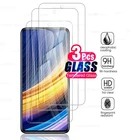 Защитное стекло с полным покрытием для xiaomi pocophone little poco x3 x 3 pro nfc pocox3 HD, 3 шт.